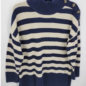 Fat Face Navy and Cream Knit Sweater